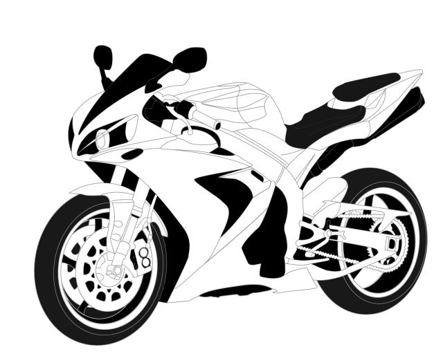 Рисунок r 1. Yamaha r1 вектор. Рисунок мотоцикла Yamaha r1. Мотоцикл вектор Ямаха р1. Трафарет спортивного мотоцикла.